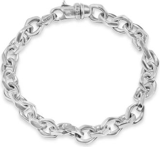 Pompeii3 Mens 14k Gold (34gram) or Platinum (54gram) 8.5mm Link Bracelet 8.5