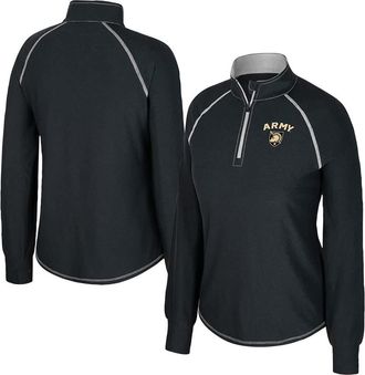 Colosseum Womens Colosseum Black Army Black Knights Bikram Raglan Quarter-Zip Top at Nordstrom, Size Xx-Large