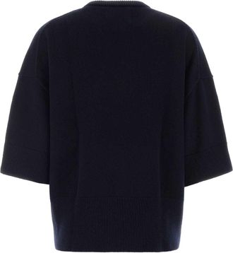 Extreme Cashmere Womens Navy Blue Cashmere N&acirc;&deg;433 Sweater Exterior: Maglieria