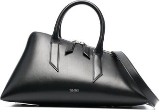 The Attico Sunday triangle tote bag - women - Calf Leather/Cotton/Polyurethane - OS - Black