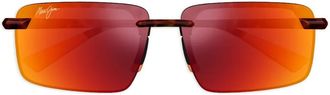 Maui Jim Occhiali da sole Laulima rettangolari - Marrone
