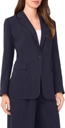 Halogen Easy Pinstripe Blazer in Navy Depths at Nordstrom Rack, Size 14