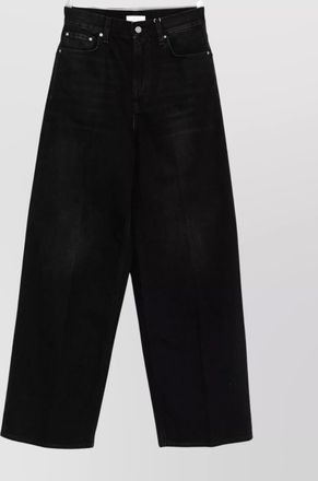 Toteme high waist wide leg denim trousers