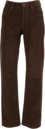 Arma Broeken, Dames, Bruin, S, Leer, Lederbroek