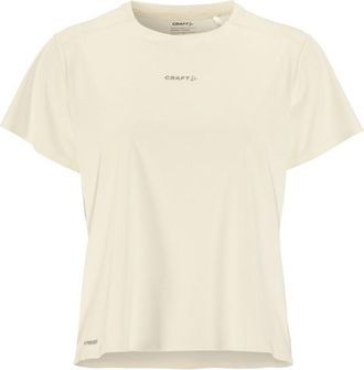 Craft Hypervent Tee Laufshirt f&uuml;r Damen | wei&szlig;/beige