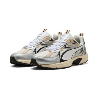 Puma Sneaker PUMA MILENIO TECH_, Damen, Gr. 37,5, weiss (warm wei&szlig;, puma wei&szlig;, puma silber), Textil, Schuhe Sneaker