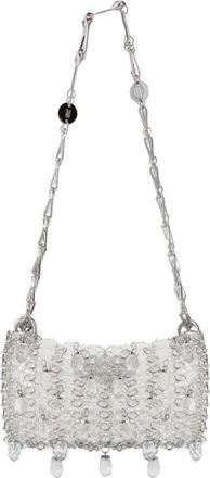Paco Rabanne Shoulder Bags, female, Gray, Size: ONE SIZE 1969 Nano Crystal Resin Bag
