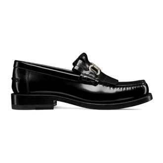 Dior Emblem Loafers with Fringes - female - Dior - Loafers - Black - 6 1/2 UK - Shoes