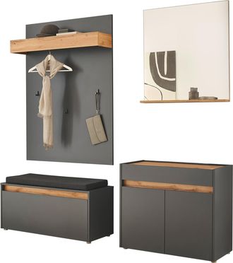 Inosign Garderoben-Set »GIRON/CiTY, moderne Garderobe, Komplettset mit viel Stauraum« Komplett-Set, 4 Stk. tlg