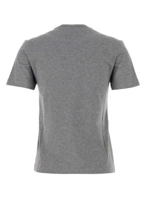 Fendi Womens Grey Cotton T-Shirt Melange Exterior