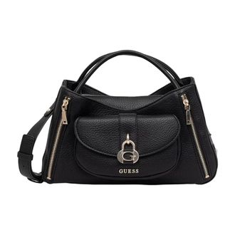 Guess Handbags, female, Black, Size: ONE SIZE Jessa Girlfriend Satchel