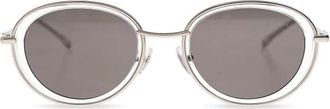 Diesel 0Dl 1018 Oval Zonnebrillen - unisex - Zonnebrillen - Grijs - 51 MM - Accessoires