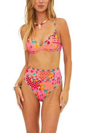 Beach Riot Kori Demi Bikini Top In Passion Fruit