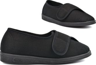 Generic Mens Wide Fit Slippers Mens Touch Fastening Slippers Size 7 Breathable Slipper Size 10 Rubber Sole Slipper Extra Large Washable Machine Washable Wide 