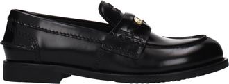 Miu Miu Mujers Mocasines Cuero Negro