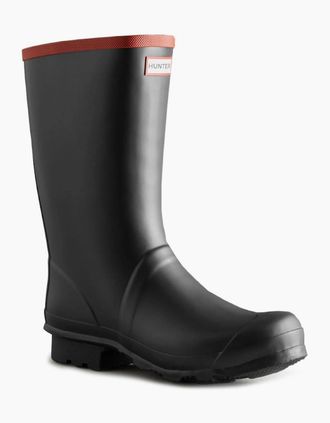 Hunter Womens Argyll Short Knee Womens Wellingtons - Black - Size: 5