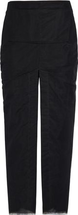 Rick Owens Sliced Tulle Midi Skirt - Black - 38 (UK6 / XS)