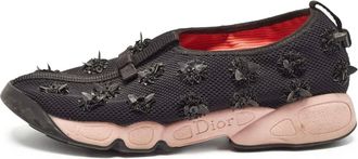 Dior Sneakers Fusion con decorazione floreale - Nero
