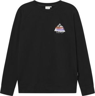 Dedicated Sweatshirt Malmoe Cut Out Mountain Pullover f&uuml;r Herren | schwarz