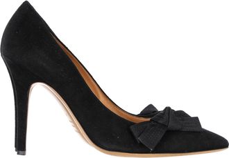 Isabel Marant Poppy Bow Detail Pumps in Black Suede