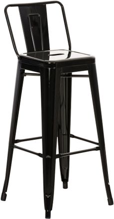 Clp Taburete De Bar De Metal Mason Negro