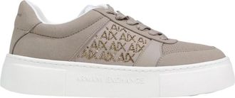 A|X Armani Exchange All-Over Rhinestone Sneakers - Dames - Sneakers - Bruin - 36 EU - Schoenen