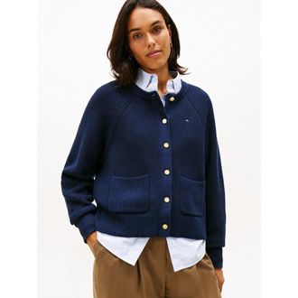 Tommy Hilfiger Vest met ronde hals en zakken