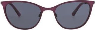 McQ by Alexander McQueen 50mm Core Cat Eye Sunglasses in Violet Violet Grey at Nordstrom Rack