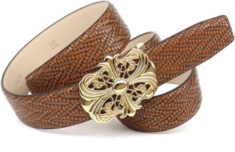 Anthoni Crown Lederg&uuml;rtel ANTHONI CROWN, Damen, Gr. 100, braun, Rindsleder, G&uuml;rtel Lederg&uuml;rtel