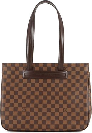 Louis Vuitton Damier Damier Canvas Ebene Red Color Shoulder Bag Tote Bag (Pre-Owned)