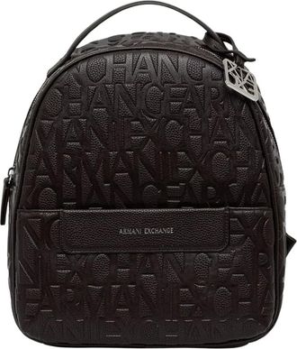 A|X Armani Exchange Liz Pebble S Rugzak - Dames - Rugzakken - Bruin - ONE Size - Leer - Tassen
