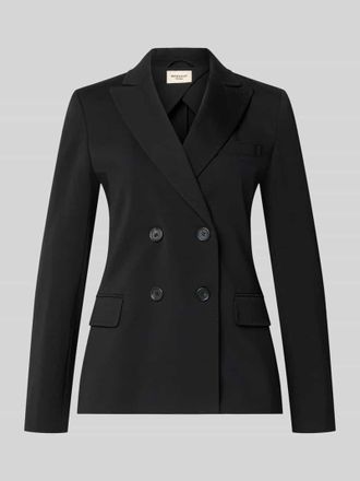 Max Mara Regular Fit Longblazer mit doppelter Knopfleiste Modell WKDCOLIBRI in Black, Gr&ouml;&szlig;e XXL