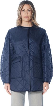 Max Mara Giubbino imbottito in Luxpad - Dames - Winterjassen - Blauw - XS - Polyester - Jassen