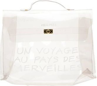 Hermès 1990-2010 Vinyl Souvenir De L Exposition Kelly handbag - Bianco