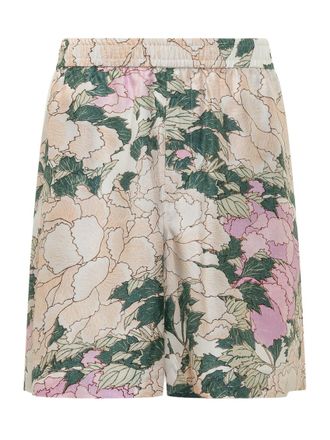 Givenchy Beige Floral Shorts