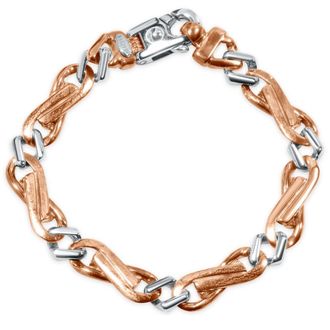 Pompeii3 Mens Link 14k Gold (39gram) or Platinum (64gram) 9.5mm Bracelet 8.25