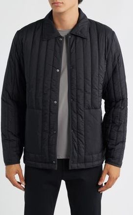 Rains Banja Liner Overshirt in Black at Nordstrom Rack, Size X-Large