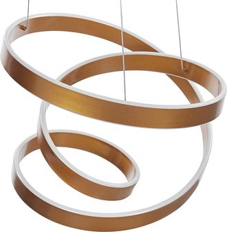 Beliani L&aacute;mpara De Techo Led De Metal Dorado Aluminio Forma De Nudo Glamour Moderno Wanli