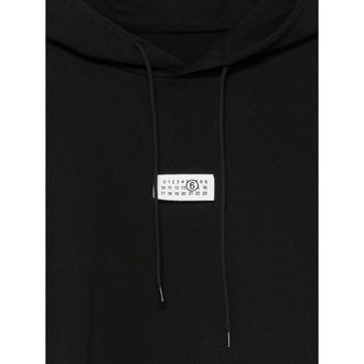Maison Margiela Cotton Hooded Sweatshirt - Black