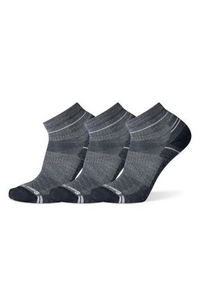 Smartwool 3-Pack Hike Light Cushion Ankle Socks in Hike Medium Gray at Nordstrom, Size X-Large