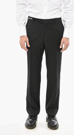 Corneliani 4-Pocketed Virgin Wool Pants with Belt Loops size 52