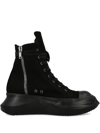 Rick Owens Abstract high-top sneakers - Black
