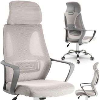 OEM Silla De Oficina De Micromalla Praga - Gris Claro