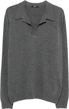 Balmain polo-collar sweater - Grijs