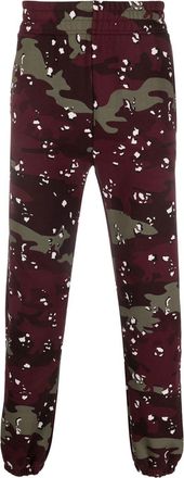 Maison Kitsuné camouflage-print cotton joggers - men - Cotton - M - Red