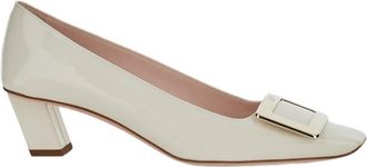 Roger Vivier Pointed Toe Pumps with Rectangular Buckle Detail