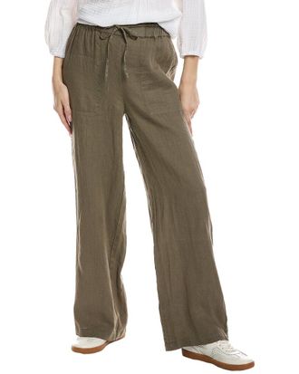 Michael Stars Jules High-Rise Wide Leg Linen Pant