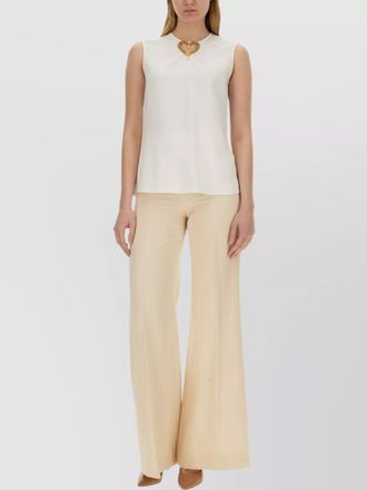 Moschino heart appliqu&eacute; blouse