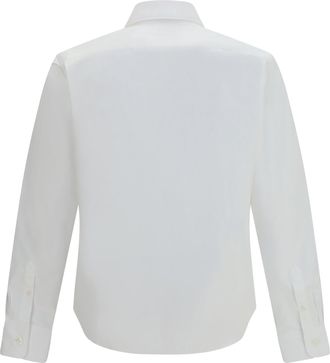 Prada Mens Classic Cotton Shirt Bianco