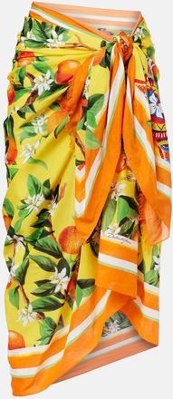 Dolce & Gabbana Copricostume in cotone con stampa